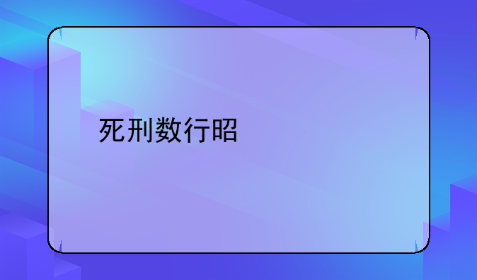 死刑数行是什么